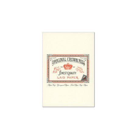 Original Crown Mill Classic Laid Paper Writing Pad A5