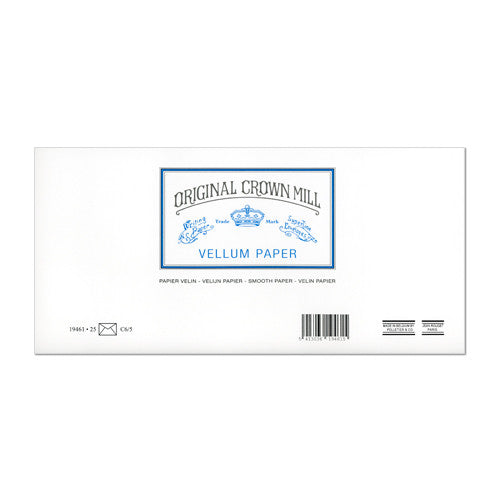 Original Crown Mill Vellum Lined Envelopes C6/5 (DL)