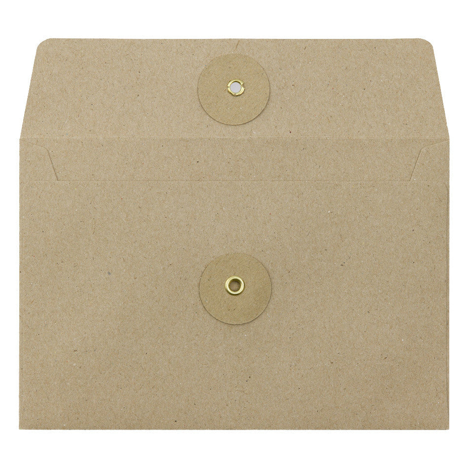TRAVELER'S COMPANY Kraft String Envelope Medium Horizontal Brown