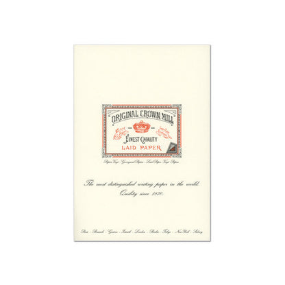 Original Crown Mill Classic Laid Paper Writing Pad A4