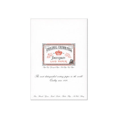 Original Crown Mill Classic Laid Paper Writing Pad A4