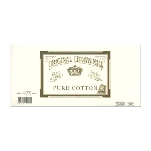 Original Crown Mill Pure Cotton Lined Envelopes C6/5 (DL)