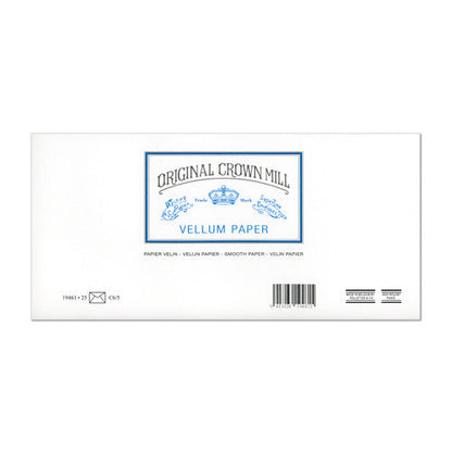 Original Crown Mill Vellum Lined Envelopes C6/5 (DL)