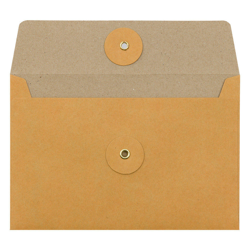 TRAVELER'S COMPANY Kraft String Envelope Medium Horizontal Orange